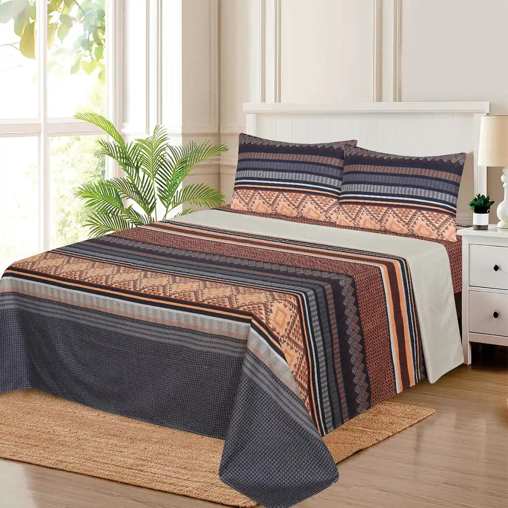 WHOLESALE 6 PCS PRINTED BEDSHEET SET (8000S)-C$195.00