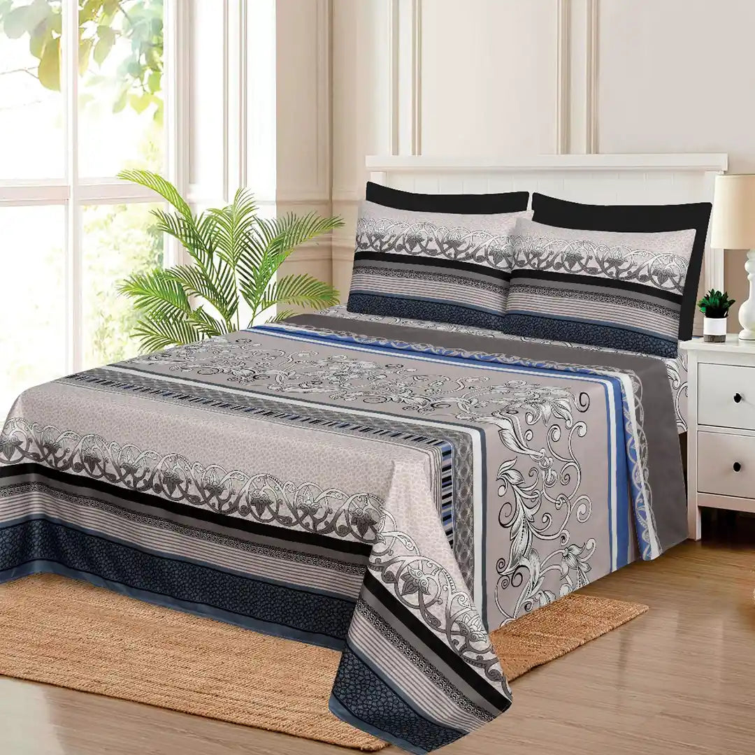 WHOLESALE 6 PCS PRINTED BEDSHEET SET (8000S) -C$195.00