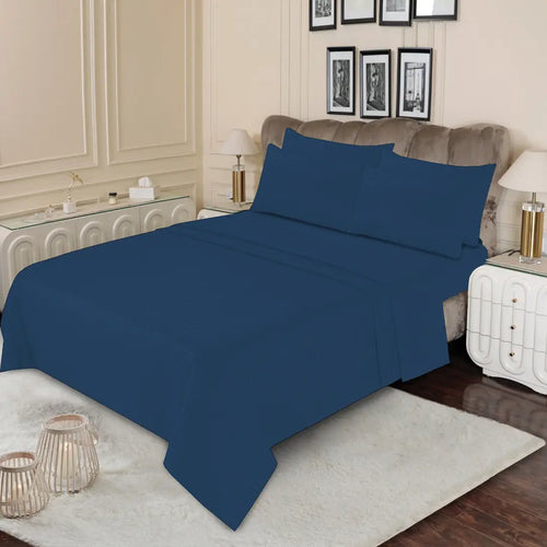 6 PCS DYED STRIPED SHEET SET (4000S)