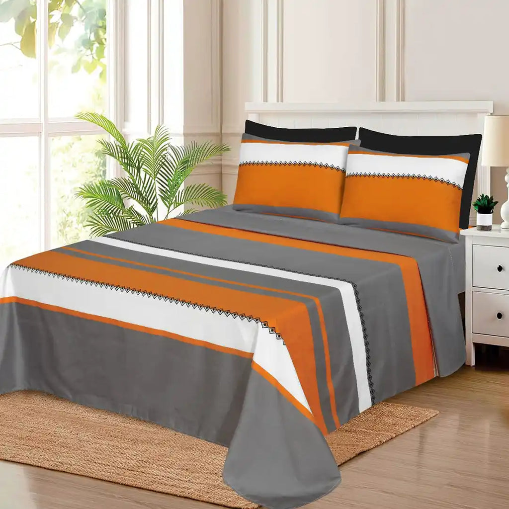 WHOLESALE 6 PCS PRINTED BEDSHEET SET (8000S)-C$195.00
