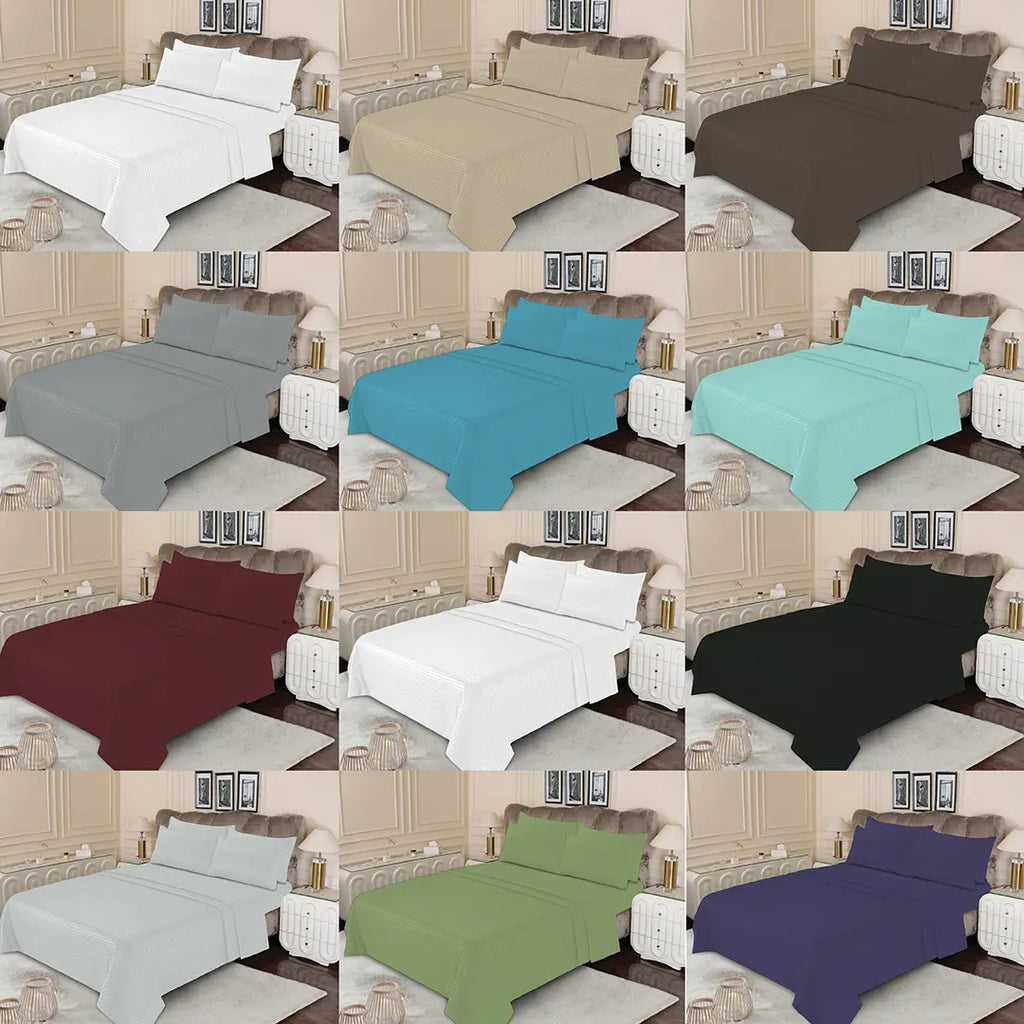 WHOLESALE 6 PCS DYED SHEET SET (4200S)