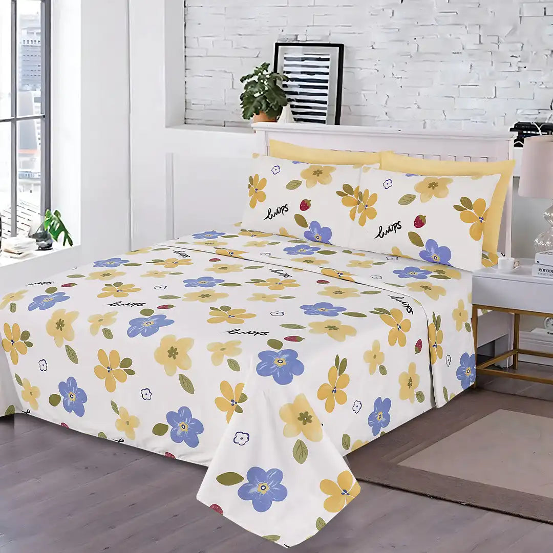 WHOLESALE 6 PCS PRINTED BEDSHEET SET (8600S)-C$215.00