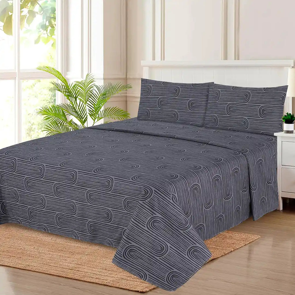 WHOLESALE 6 PCS PRINTED BEDSHEET SET (8000S)-C$195.00