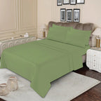 WHOLESALE 6 PCS DYED STRIPED SHEET SET (4000S) — Bulk Case With 12 Unique Designs