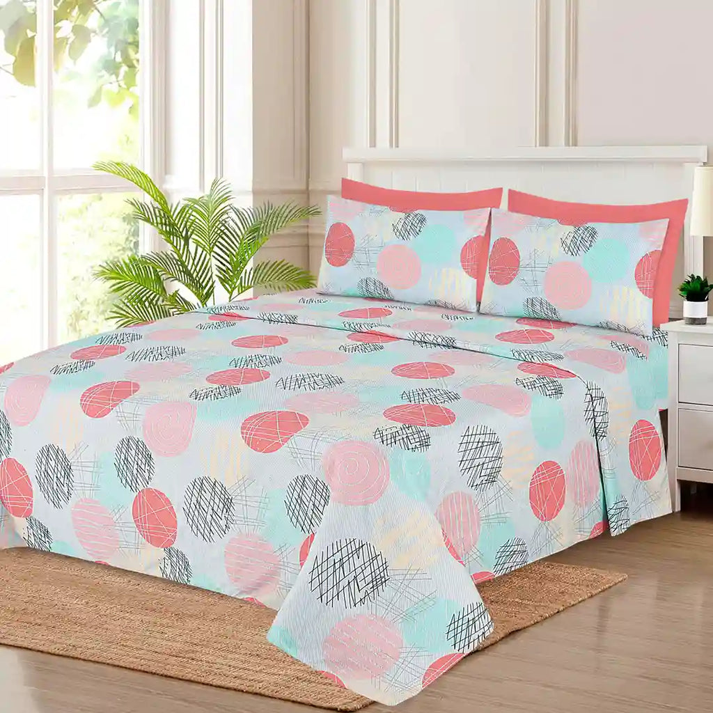 WHOLESALE 6 PCS PRINTED BEDSHEET SET (8000S) -C$195.00