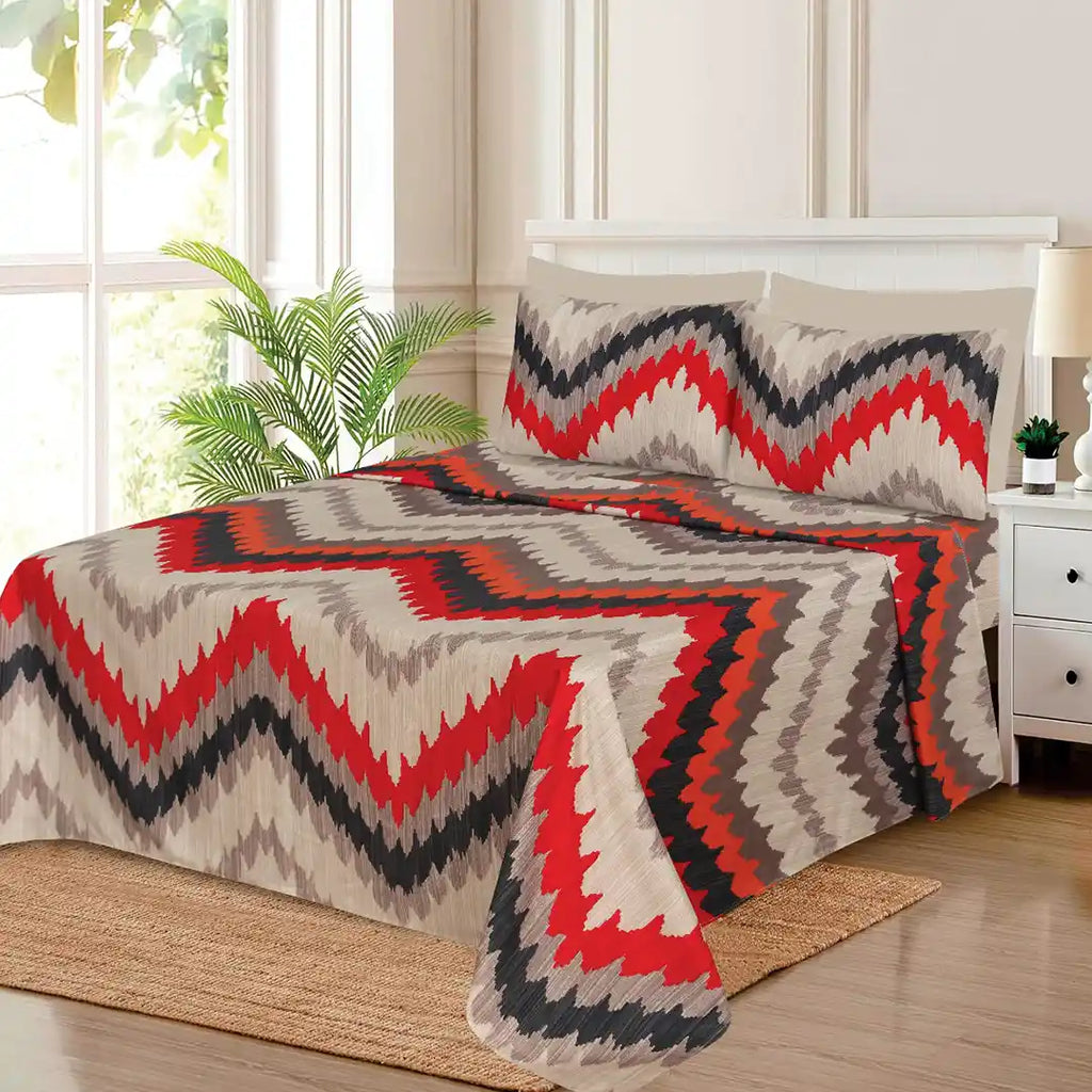 WHOLESALE 6 PCS PRINTED BEDSHEET SET (8000S)-C$215.00