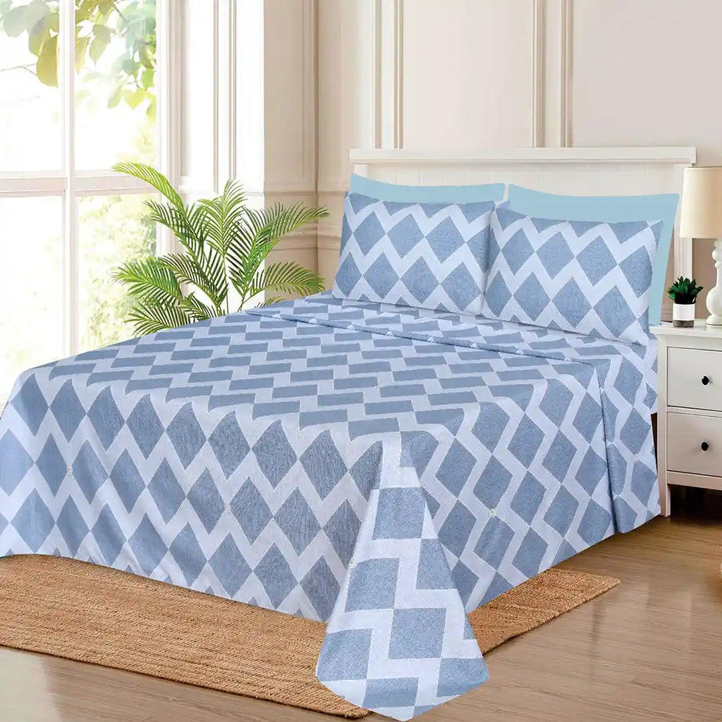 WHOLESALE 6 PCS PRINTED BEDSHEET SET (8600S)-C$215.00