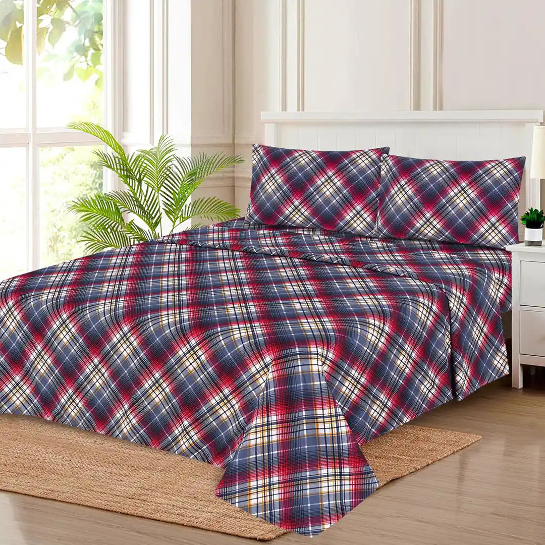 3 PCS FITTED SHEET SET (2900S)-BULK CASE WITH 12 UNIQUE DESIGNS