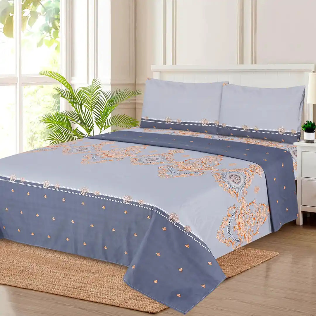 3 PCS FITTED SHEET SET (2900S)-BULK CASE WITH 12 UNIQUE DESIGNS