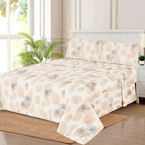 3 PCS FITTED SHEET SET (2900S)-BULK CASE WITH 12 UNIQUE DESIGNS